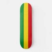 Rastafarian Flag Rasta Ethiopian Persoonlijk Skateboard (Voorkant)