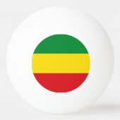 Rastafarian Flag Rasta Ethiopian Pingpongbal (Voorkant)