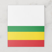 Rastafarian Flag Rasta Ethiopian Plaatskaartje (Buitenkant ongevouwen)