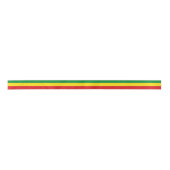 Rastafarian Flag Rasta Ethiopian Satijnen Lint (Voorkant)