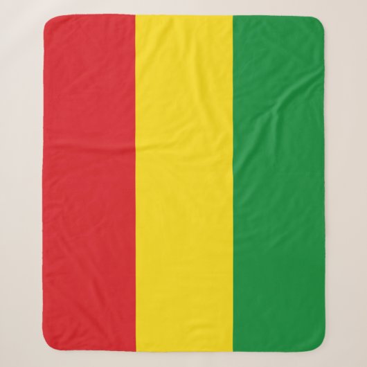 Rastafarian Flag Rasta Ethiopian Sherpa Deken (Voorkant)
