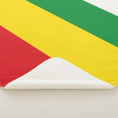 Rastafarian Flag Rasta Ethiopian Sherpa Deken (3/4)
