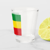 Rastafarian Flag Rasta Ethiopian Shot Glas (Rechts)