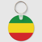 Rastafarian Flag Rasta Ethiopian Sleutelhanger (Voorkant)