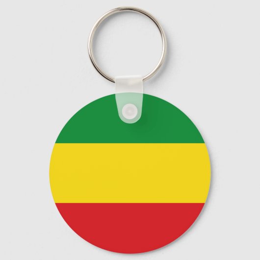 Rastafarian Flag Rasta Ethiopian Sleutelhanger (Voorkant)