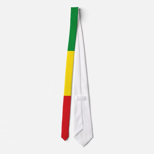 Rastafarian Flag Rasta Ethiopian Stropdas (Achterkant)