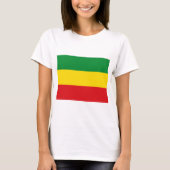 Rastafarian Flag Rasta Ethiopian T-shirt (Voorkant)