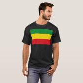 Rastafarian Flag Rasta Ethiopian T-shirt (Voorkant volledig)