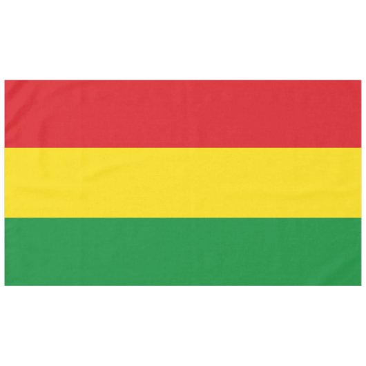 Rastafarian Flag Rasta Ethiopian Tafelkleed (Voorkant (Horizontaal))