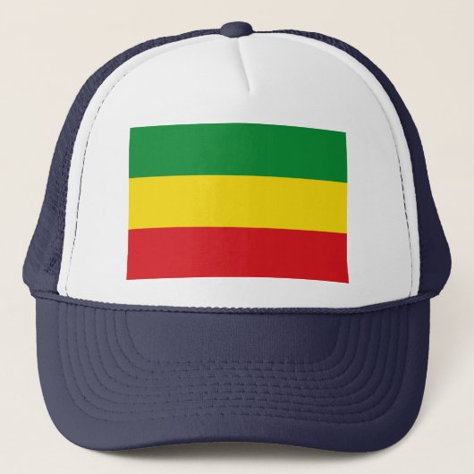 Rastafarian Flag Rasta Ethiopian Trucker Pet (Voorkant)