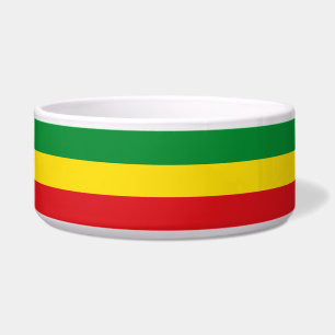 Rastafarian Flag Rasta Ethiopian Voerbakje