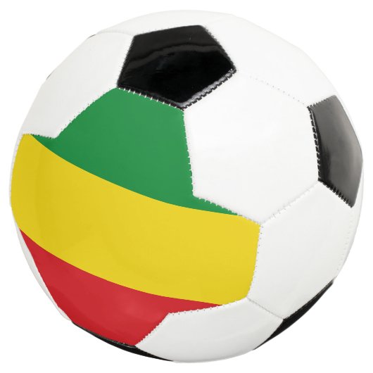 Rastafarian Flag Rasta Ethiopian Voetbal (Drie kwart)