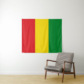 Rastafarian Flag Rasta Ethiopian Wandkleed (In Situ (horizontaal))