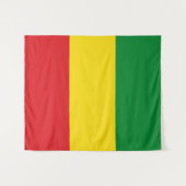 Rastafarian Flag Rasta Ethiopian Wandkleed (Voorkant (horizontaal))