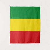 Rastafarian Flag Rasta Ethiopian Wandkleed (Voorkant)