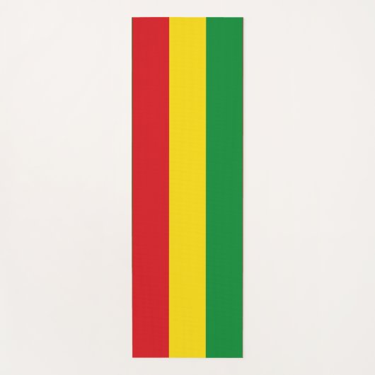 Rastafarian Flag Rasta Ethiopian Yogamat (Voorkant)