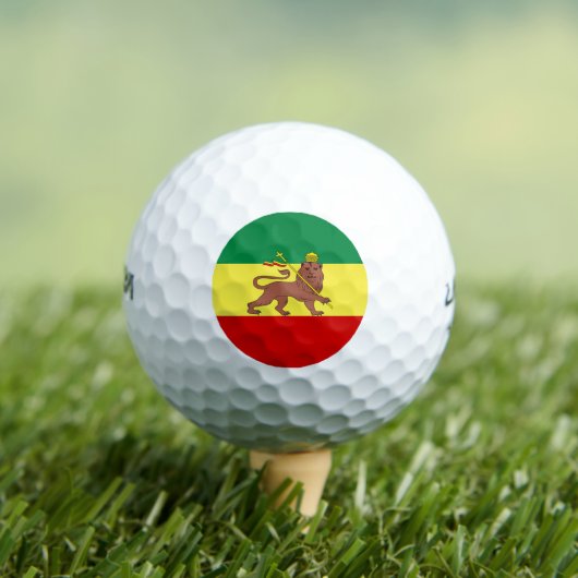 Rastafarian Flag (Rastafarianisme) (Rasta) Golf Ba Golfballen (Insitu Shirt)