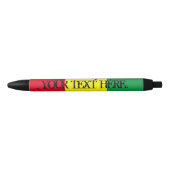 Rastafarian flag reggaalized muziek personalized zwarte inkt pen (Voorkant)
