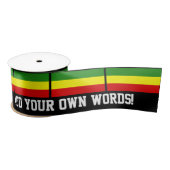Rastafarian Flag Satijnen Lint (Spoel)