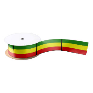 Rastafarian Flag Satijnen Lint