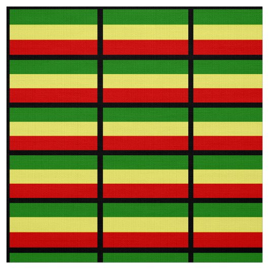 Rastafarian Flag Stof (Swatch)