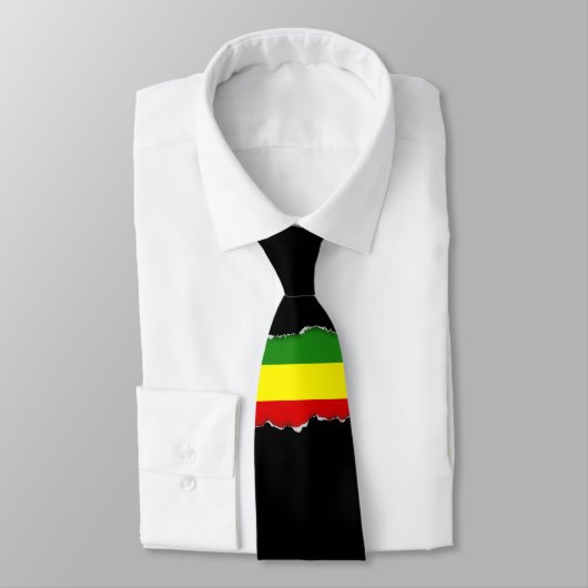 Rastafarian Flag Stropdas (Gebonden)