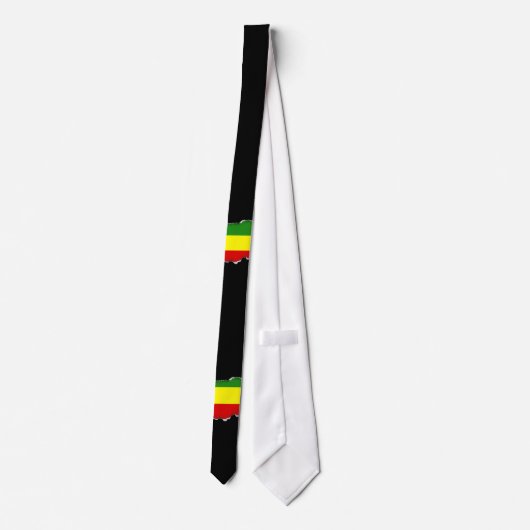 Rastafarian Flag Stropdas (Achterkant)