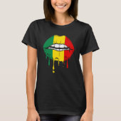 Rastafarian Jamaica Lips T-shirt (Voorkant)
