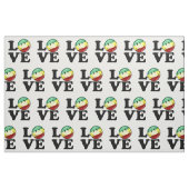Rastafarian Love Happy Rasta Flag Stof (Fat Quarter)