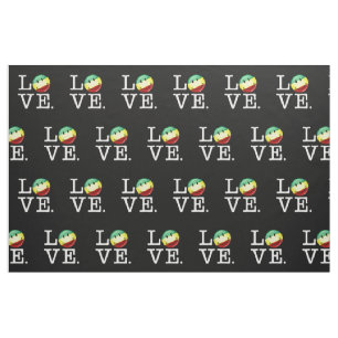 Rastafarian Love Happy Rasta Flag Stof