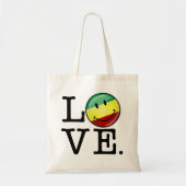 Rastafarian Love Happy Rasta Flag Tote Bag (Voorkant)