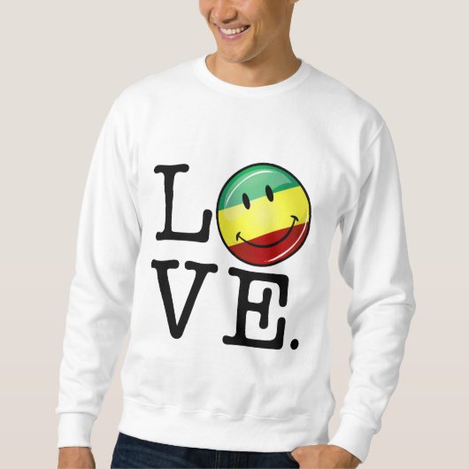 Rastafarian Love Happy Rasta Flag Trui (Voorkant)