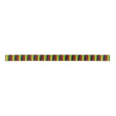 Rastafarian Paint Stripes Satijnen Lint (Voorkant)