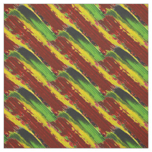 Rastafarian Paint Stripes Stof
