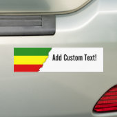 Rastafarian Pride Flag Bumpersticker (Op auto)