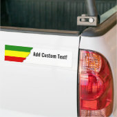 Rastafarian Pride Flag Bumpersticker (Op Truck)