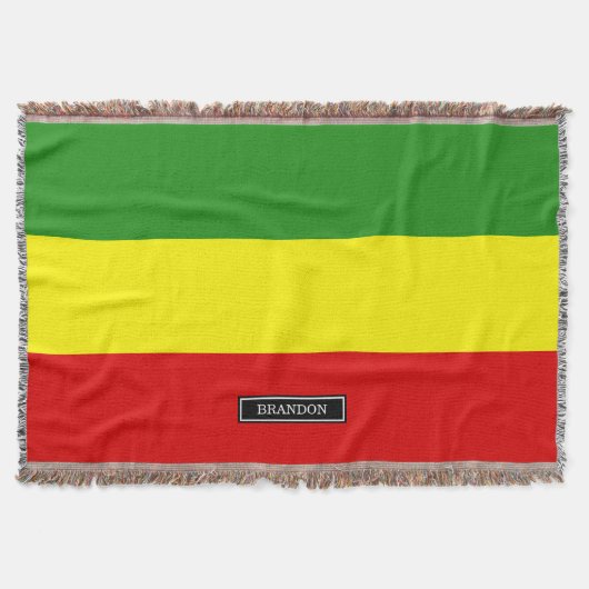 Rastafarian Pride Flag Deken (Voorkant)