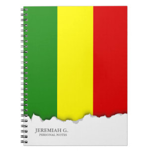 Rastafarian Pride Flag Notitieboek