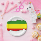 Rastafarian Pride Flag Papieren Bordje (Feest)