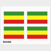 Rastafarian Pride Flag Rechthoekige Sticker (Vel)