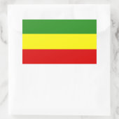 Rastafarian Pride Flag Rechthoekige Sticker (Tas)