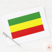 Rastafarian Pride Flag Rechthoekige Sticker (Envelop)