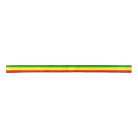 Rastafarian Pride Flag Satijnen Lint (Voorkant)
