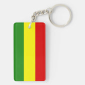 Rastafarian Pride Flag Sleutelhanger (achterkant)