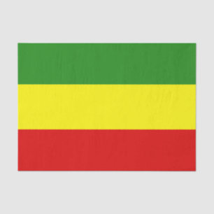 Rastafarian Pride Flag Tissuepapier
