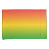 Rastafarian Rasta Rood Goud en Groen Vervaagd Kussensloop (Voorkant-Rechts)