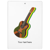 Rastafarian Reggae Guitar Jamaicaanse Vlag Klembord (Achterkant)