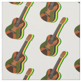 Rastafarian Reggae Guitar Jamaicaanse Vlag Stof (Swatch)