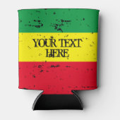 Rastafarian vlag reggae muziek gepersonaliseerd ka blikjeskoeler (Voorkant)