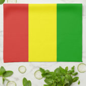 rastaferische vlag dowel jamaica religie theedoek (Gevouwen)